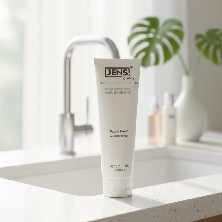 Jens Choy Demanding Skin Facial Foam Providing Gentle Cleansing With Nourishing Care And Refreshing Finish - 100ML