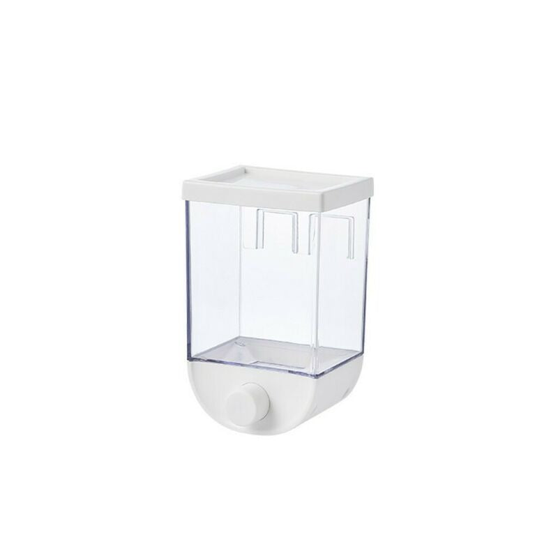 1Pc 1500ml Wall-Mounted Grain Storage Box – Cereal, Rice, Oatmeal & Dry Fruit Dispenser | Kitchen Food Organizer Container