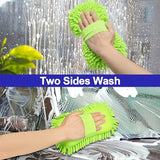 Spounge Fiber | Microfiber Wash Sponge Car Wash Sponge  Microfiber Wash Mitt Scratch Free, Ultra Absorbent Microfiber Mitt for Cars, Trucks, SUV, Boat,Bicycle &amp; Motorcycle (Random color)