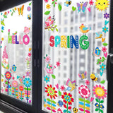 Easy to apply and remove wall stickers Colorful flower Colorful flowers size 50x70 dlx515w