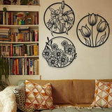 (3 pcs set )3D floral abstract Wooden Wall Art &amp; Home Decoration /  Item Home Décor Home Room &amp; Wall Decor Wall Art