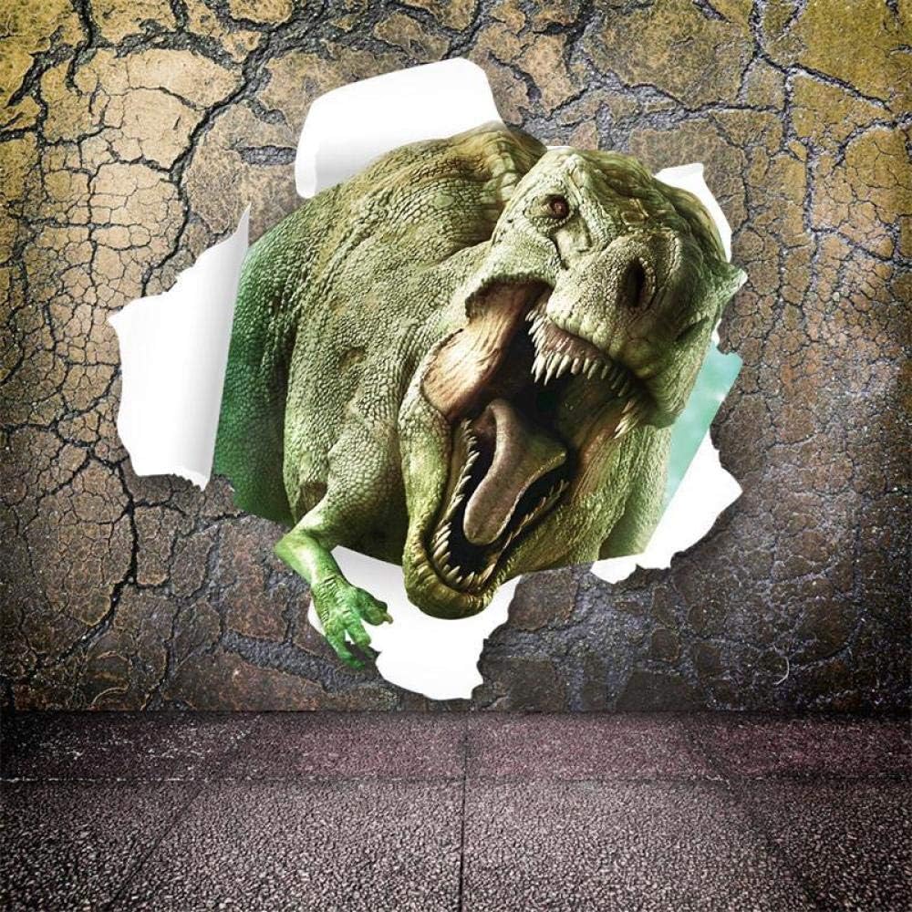 Wall Sticker 3D hole cartoon movie Dinosaur ComiWall Sticker 3D hole cartoon movie Dinosaur Coming in boy kids fans love gift decal wall sticker home decoration stickers 50x50  ncx008