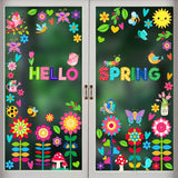 Easy to apply and remove wall stickers Colorful flower Colorful flowers size 50x70 dlx515w