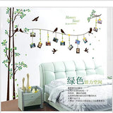 3D Photo Frame Tree Photo Tree Wall Sticker Self-Adhesive DIY Wall Murals Home Decor Art sk2007wa size 60x90