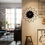 3D WOODEN FLORAL WALL CLOCK Modern Home Decorations for Living Room,Bedroom