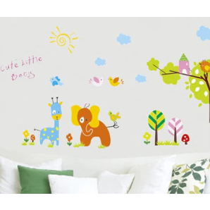 Elephant & Giraffe size 60x90 ay824