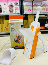 Safe-Slice Vertical Mandoline Slicer – Multi-Purpose Vegetable Cutter & Julienne Tool with Adjustable Thickness