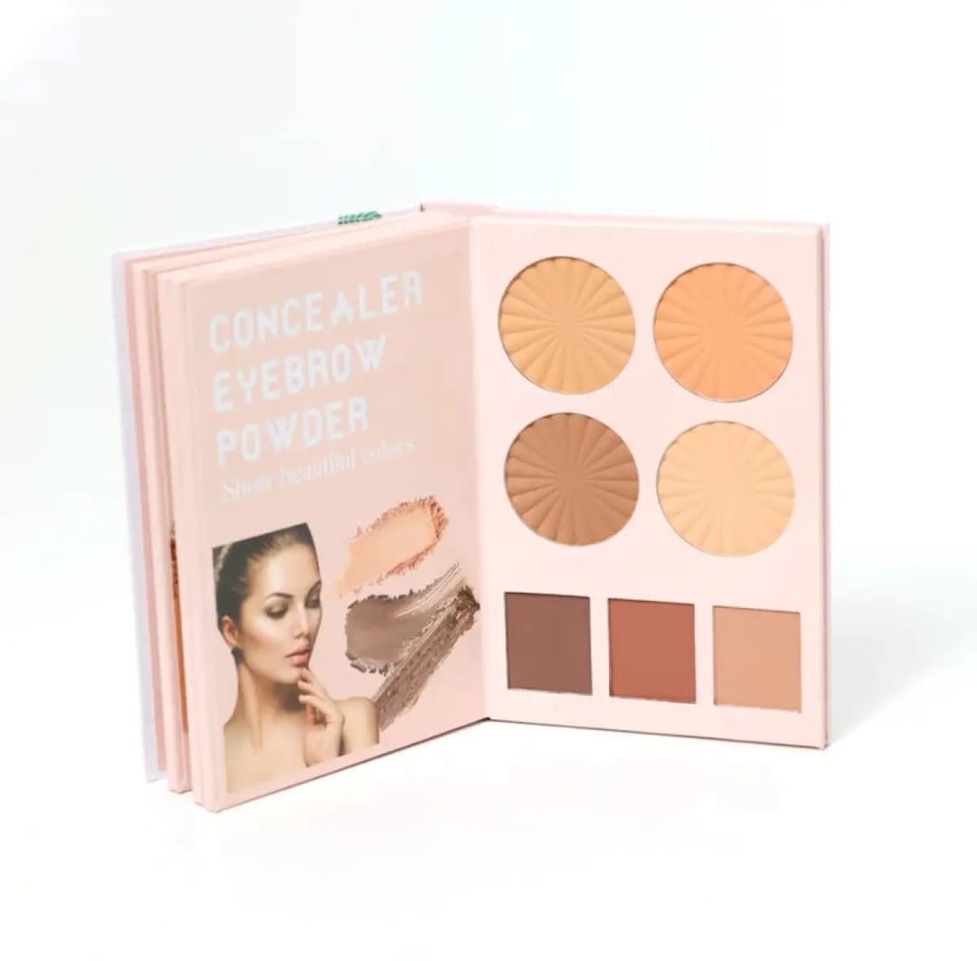 Mocallure 4 in 1 Original Professional Makeup Book Palette – All-in-One Eyeshadow, Eyebrow Powder, Concealer, Blusher &amp; Highlighter Kit