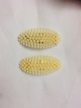Medium Sized Oval Pearl Hair Clip