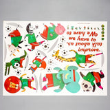 Interior sticker "Carnival Country: Animals-football players" size 50x70 sk7182