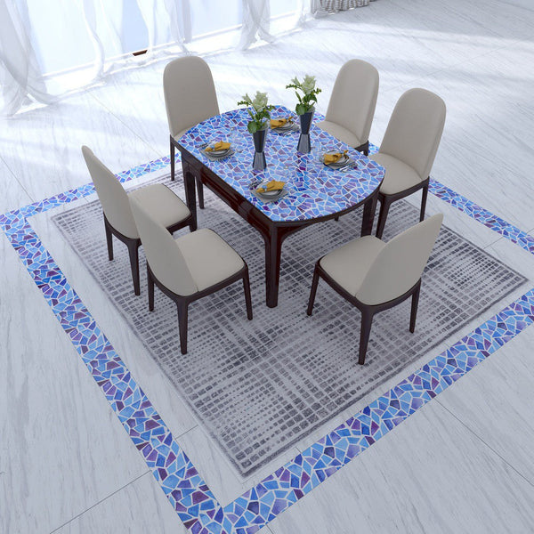 venicenight 6Pcs Mosaic Self Adhesive Bathroom Kitchen Decor Wall Tile Waterproof Sticker DIY Kitchen Bathroom Bathroom Simulation Wall Tile Waterproof Wallpaper, Peel and Stick Tile Backsplash Wall Tiles 8