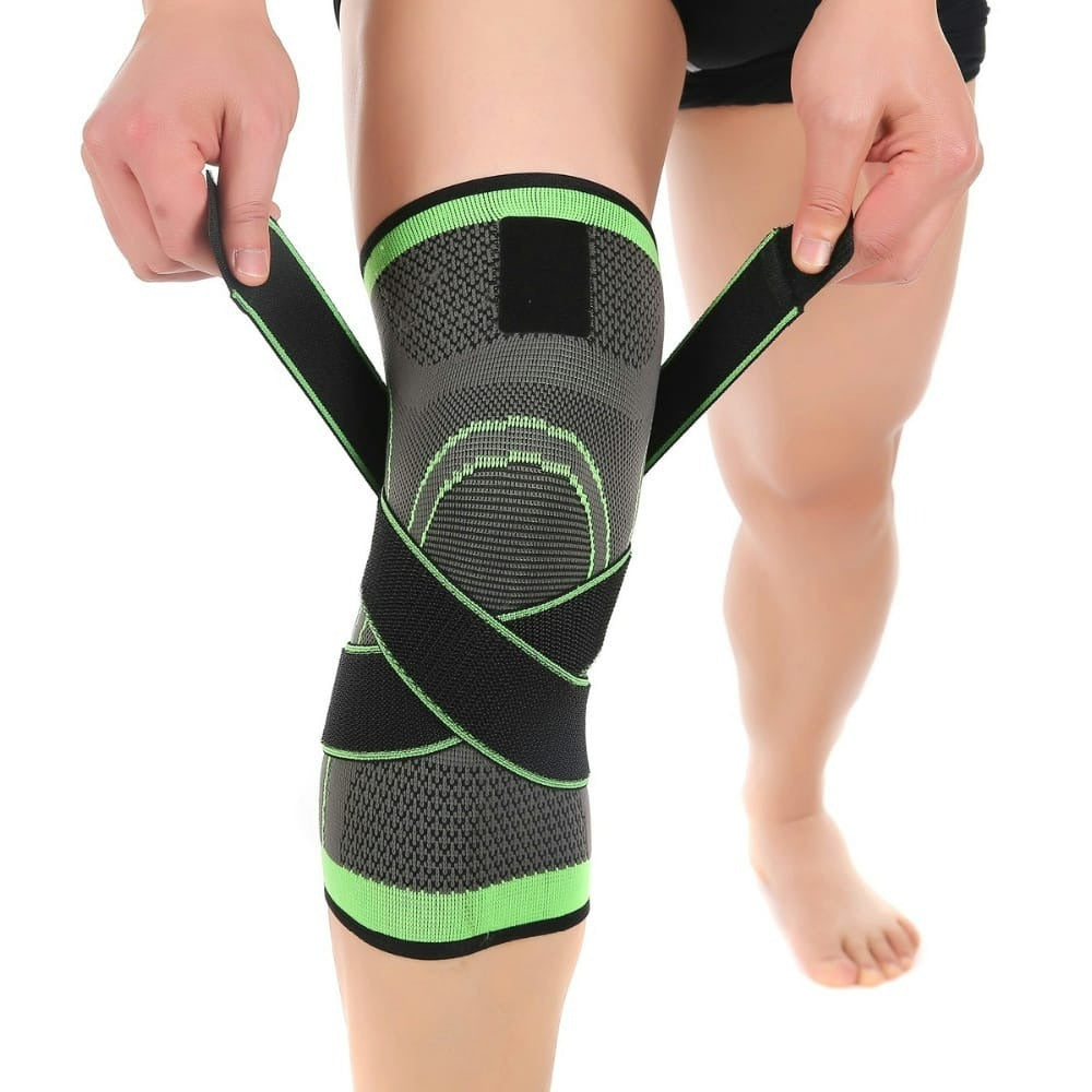 Knee Support Band For Pressure Weaving With 3D Weave Protection Against Injury Pressure Adjustable Knee Support For Men And Women (1 Piece With Box)