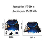 Halloween 3D View Horror Wall Sticker Floor Mural Waterproof Movable Home Decor (Ghost Han Size 45x60 dAfh1101)