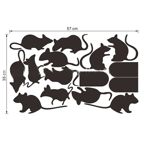 Agujero para ratón divertido pegatinas de pared orificio para ratas pegatinas de pared de dibujos animados dormitorio Sala ratones en el escenario pegatinas de pared size 30x60cm Nc1042