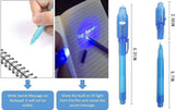 Secret Message Pen Invisible Colorless Ink or Spy Magic Pen with Uv Light  (Set of 6)