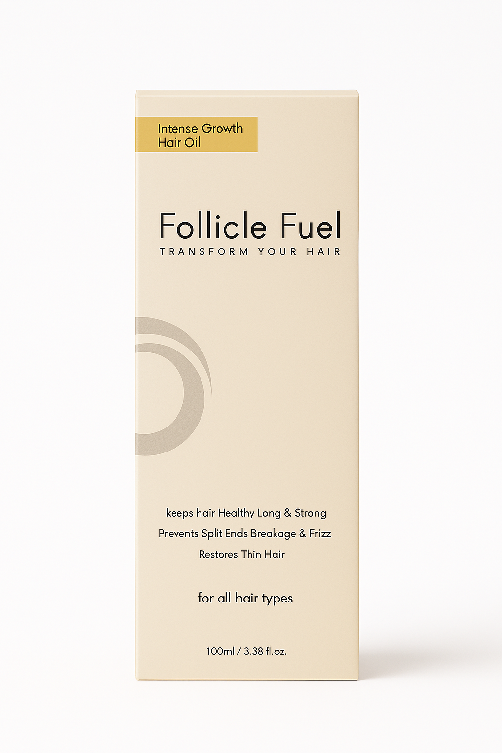 Follicle Fuel Intense Growth Hair Oil – Strengthens Roots, Reduces Hair Fall & Promotes Fast, Healthy Hair Growth for Men & Women 100ml