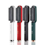 909 Hair Straightener Brush – Fast Heating, Smooth Styling, And Easy-To-Use Design For Quick And Professional Hair Straightening (Random Colors)