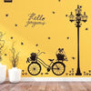 ☝ SK9264 Street Light Bicycle - Wallsticker Wall Sticker Stiker Dinding ❇