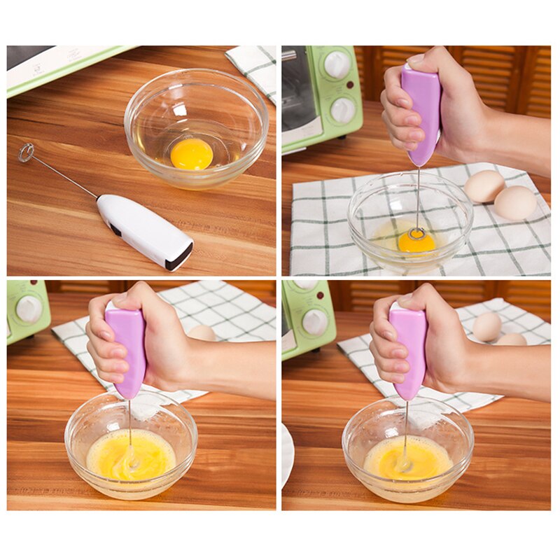 Multipurpose Electric Coffee Beater Handheld Mini Blenders Coffee Mixer Milk Foamer Portable Egg Whisk (random color)