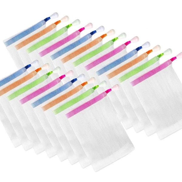 Soap Drain Net Pouch For Easy Lather, Quick Drying And Long-Lasting Soap Use | Reusable Mesh Soap Saver Bag For Bathroom (Random Color)