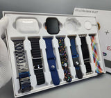 I20 Ultra Max suit Smart Watch 10 in 1 box 2.3inch large screen with 7 strips smartwatch With Airpords2 (random color)