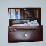 Womens Leather Clutch Elegant Design Premium Quality Smooth Finish Easy Carry