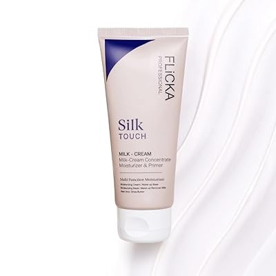 Flicka Professional Silk Touch Milk-Cream Concentrate – 3-in-1 Moisturizer, Primer & Makeup Remover