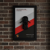 Car Wall Frame – 3D Black Sports Car Decorative Wall Art with Modern Frame, Stylish Home & Office Interior Décor, Perfect Gift for Car Enthusiasts (8x12 Inches)