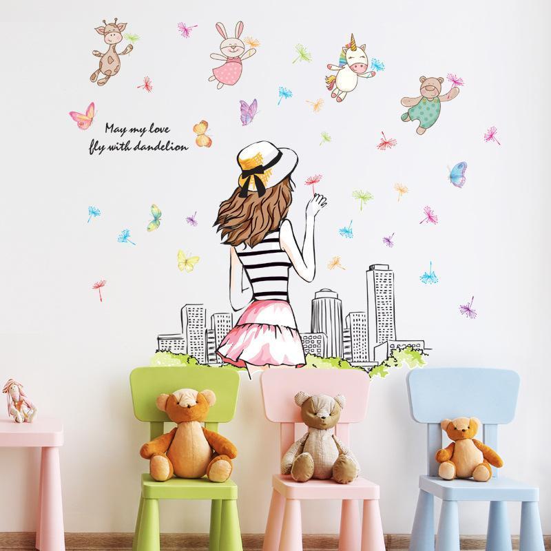 Wall Stiker ABC1060 Girl n Fly – Wallsticker  Wall Sticker  Wallstiker  Wall Stiker Stiker Dinding  Hiasan Dinding