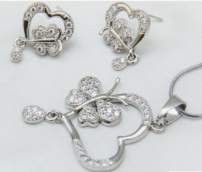 Necklace pendant Earrings Ethiopia wedding bridl jewelry sets for women