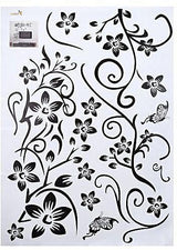 Flower Pattern Removable Wall Sticker WS9022.
