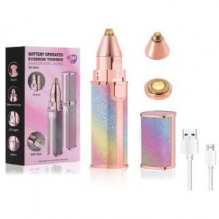 BLAWLESS Rechargeable 2 in 1 Eyebrow Trimmer and Facial Hair remover Trimmer Shaver For Ladies / Women