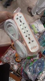 Extension Lead 5?Way | 4M Copper Wire | Power Switch | Multi?Socket Extension Cord | White
