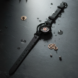 Apple-Silhouette Analog Watch (Midnight Black)