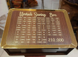 Umrah Saving Box - Box For Umrah Saving | Umrah Saving Box Wooden Money Box for Umrah - 210,000