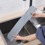 Silicon Sink Splash Guard With Suction Cups / 14Inch Strong Suction Kitchen Sink Water Splash Guard