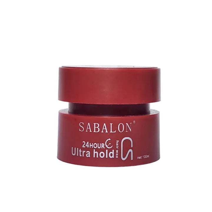 SABALON Hair Wax 24 Hour Professional Styling System , Hair Styling Wax For Ultra hold Sculpting 100ml Red