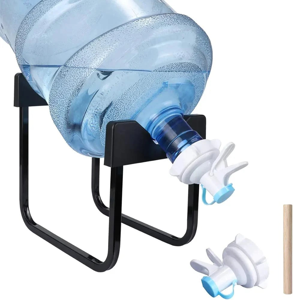 High?Quality Water Bottle Stand | Metal Rack Dispenser | Durable & Stable Holder for Home & Office | 19 Ltr bottle stand with nozzle