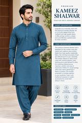 Gul Ahmed Premium Blue Kameez Shalwar Collection
