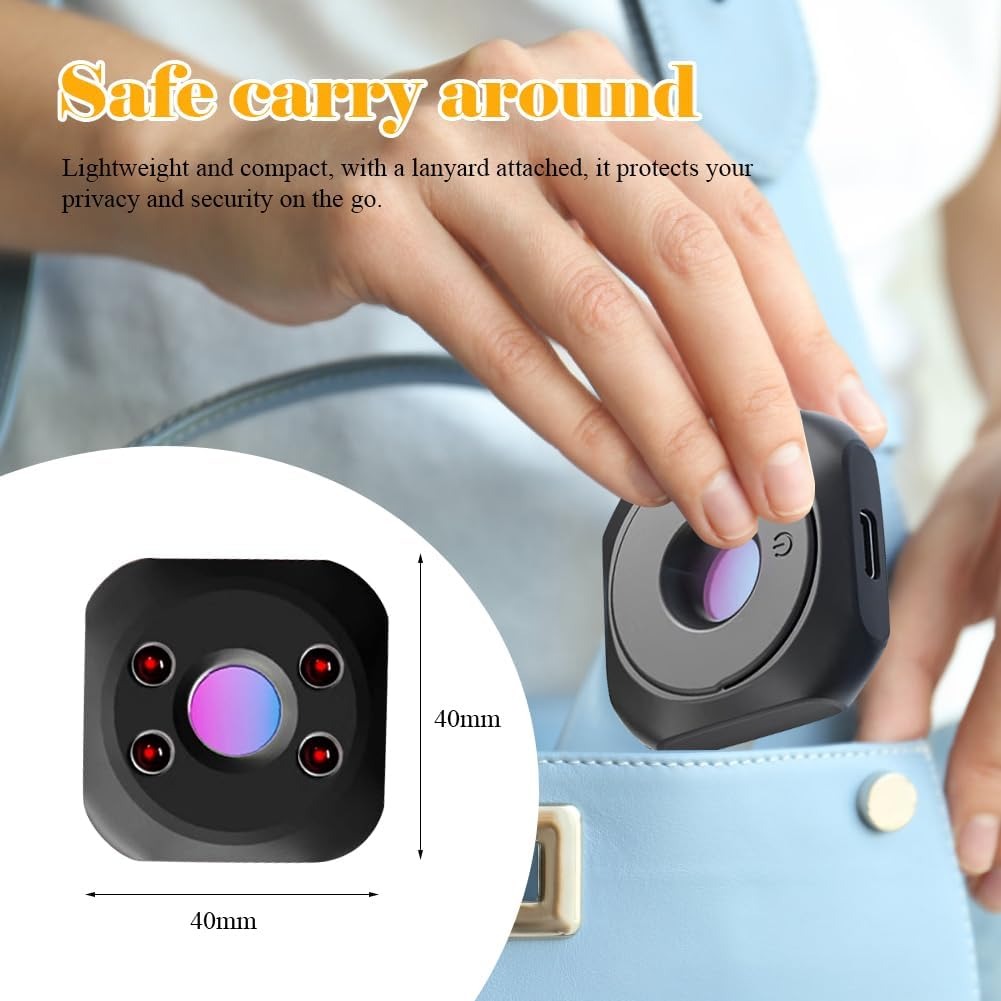 Wireless Hidden Camera Detector – Portable Anti?Spy Bug Sweeper for Privacy Protection