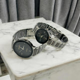 POSITIF Couple Watch – Elegant Matching His & Her Timepieces | Stylish Pair Gift For Lovers, Anniversary & Special Occasions (random colour)
