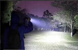 LED Flashlight YM-P19-TG (1 power + 1 large, acc. + TYPE-C) zoom