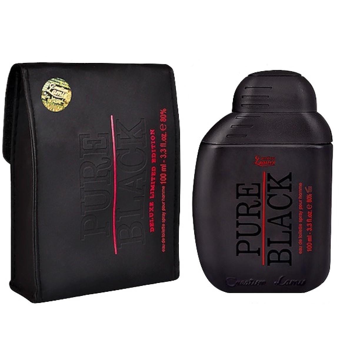 Pack of 1 - Creation Lamis Pure Black Eau de Toilette Spray for Men, Bold and Masculine Fragrance, 3.4 Fluid Ounces – Long-Lasting Scent – Premium Designer-Inspired Cologne - 100ml