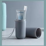 Portable Toothbrush Holder Toothpaste Storage Cup Household Travel   (random color)