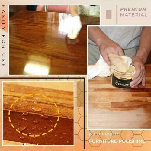 Wood Seasoning Beewax Polish - Complete Solution Furniture Care 1 Polishing Beeswax ( Liquid Base ) - pack of 1