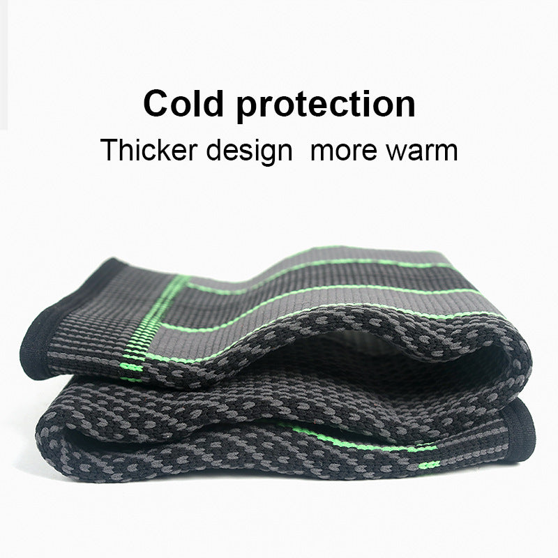1 Pc Compression Knee Pads Support Sleeve Protector Elastic Kneepad Brace Spring Support Volleyball Running Silicone Long Full Legs Sleeve Arthritis Running Gym Sport (high quality )