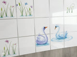 Kitchen Oil Proof Wall Sticker Heat Resistant Waterproof Self Adhesive Backsplash Cover for Kitchen Wall Protection