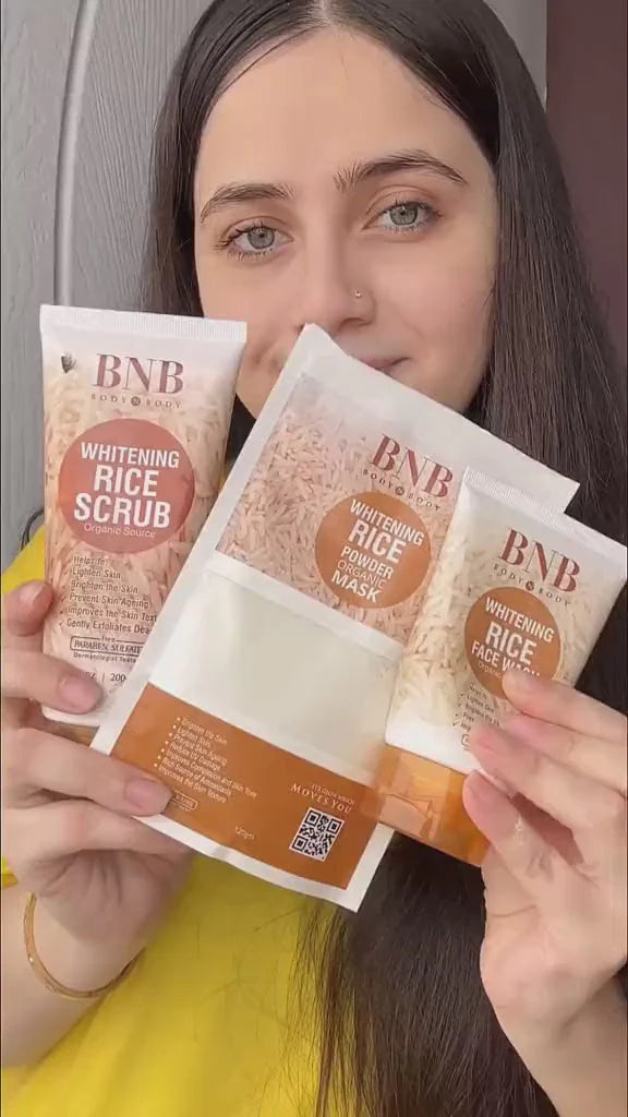 BNB Whitening Rice Extract Bright &amp; Glow Kit