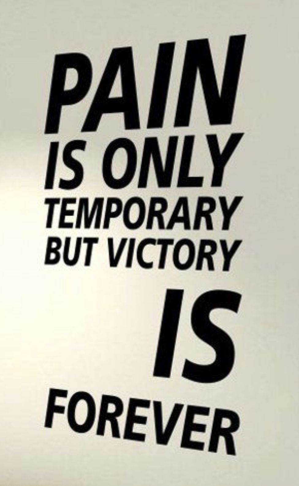 "Motivational Wall Sticker - Pain is Temporary Victory is Forever | Inspirational Quote Wall Decal for Home, Gym, Office | Self-Adhesive Vinyl | Easy to Apply & Remove - Black, Size 24x47"