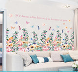 Colorful Flower Garden Wall Decal size 50x70 sk7179